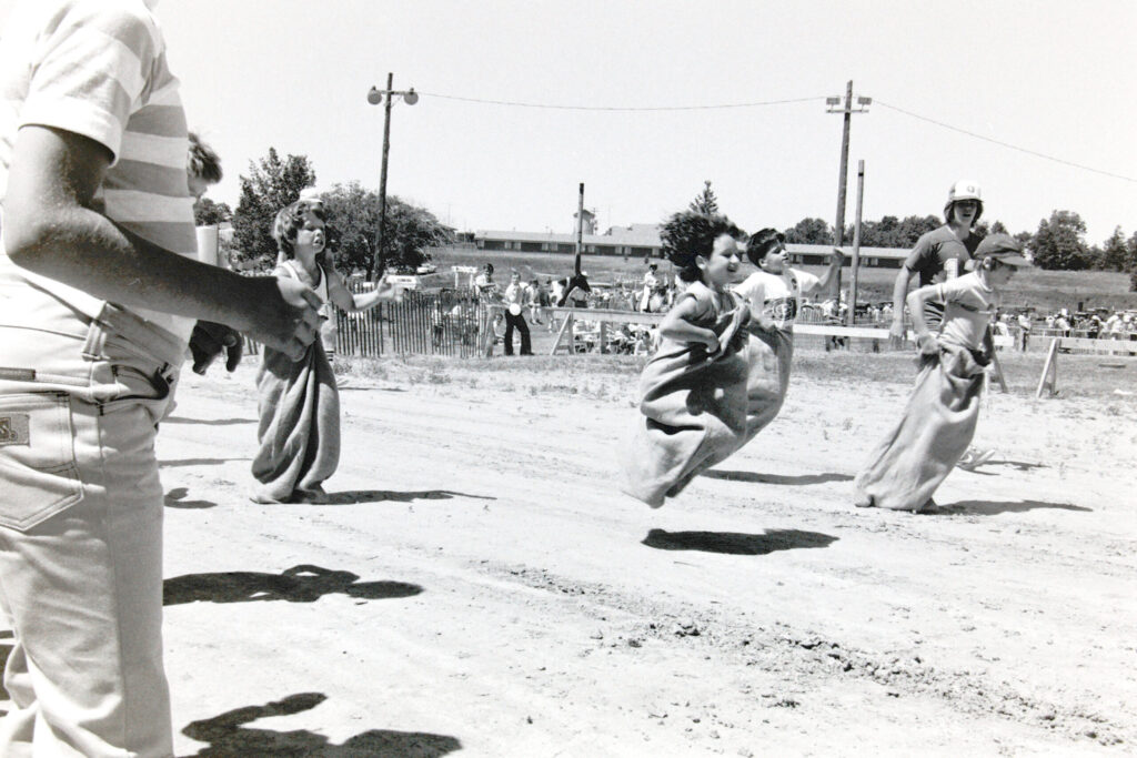 Sack races were one of the many activities at the 1978 Canada Day celebrations in Shawville.
